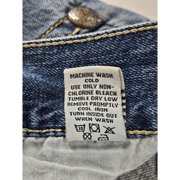 MARC ECKO XO.72 TIME SQUARE MEN'S BLUE DISTRESSED BOOT FIT JEANS SIZE W34 x L30 - Picture 3 of 16